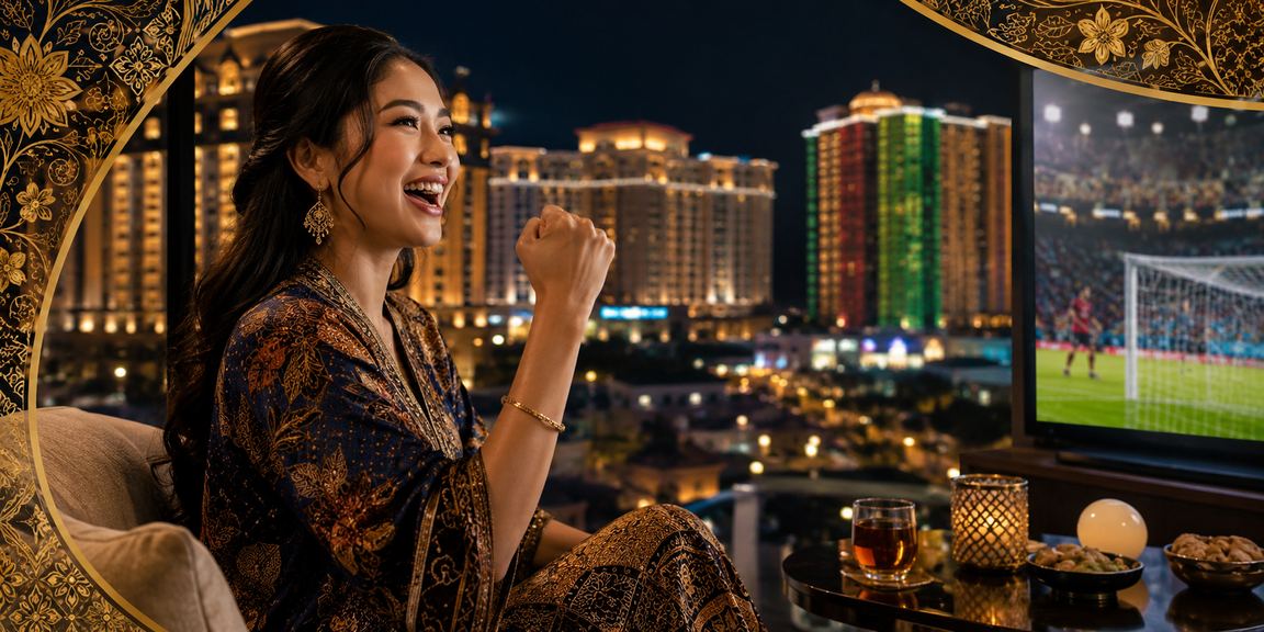 Pemain menikmati pengalaman slot jackpot mewah di platform kasino hiburan 4080 bergaya batik