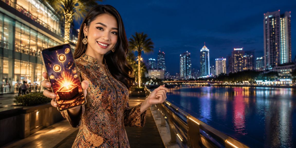 A Johor Bahru player accessing the batik-styled 4080 mobile casino for popular games